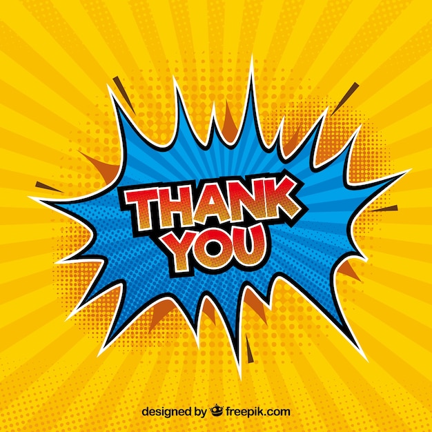 Comic Cartoon Thank You Background For Powerpoint Cartoons Ppt ...