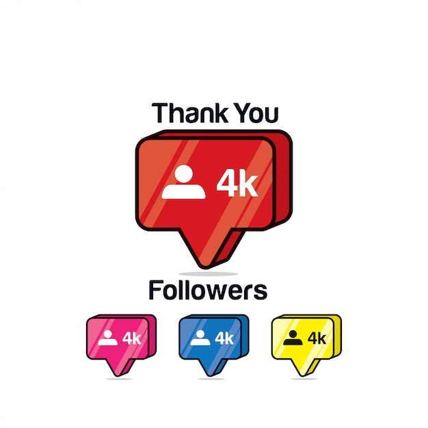 Download Free Thank You Followers 4k Instagram Like Isometric Icon Premium Use our free logo maker to create a logo and build your brand. Put your logo on business cards, promotional products, or your website for brand visibility.