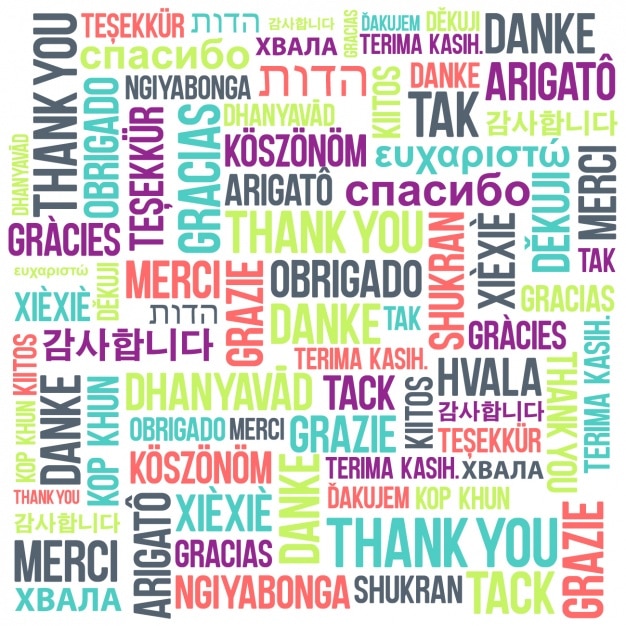 thank you clipart in different languages - photo #29