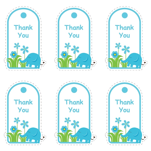Free Vector Thank You Tags Collection