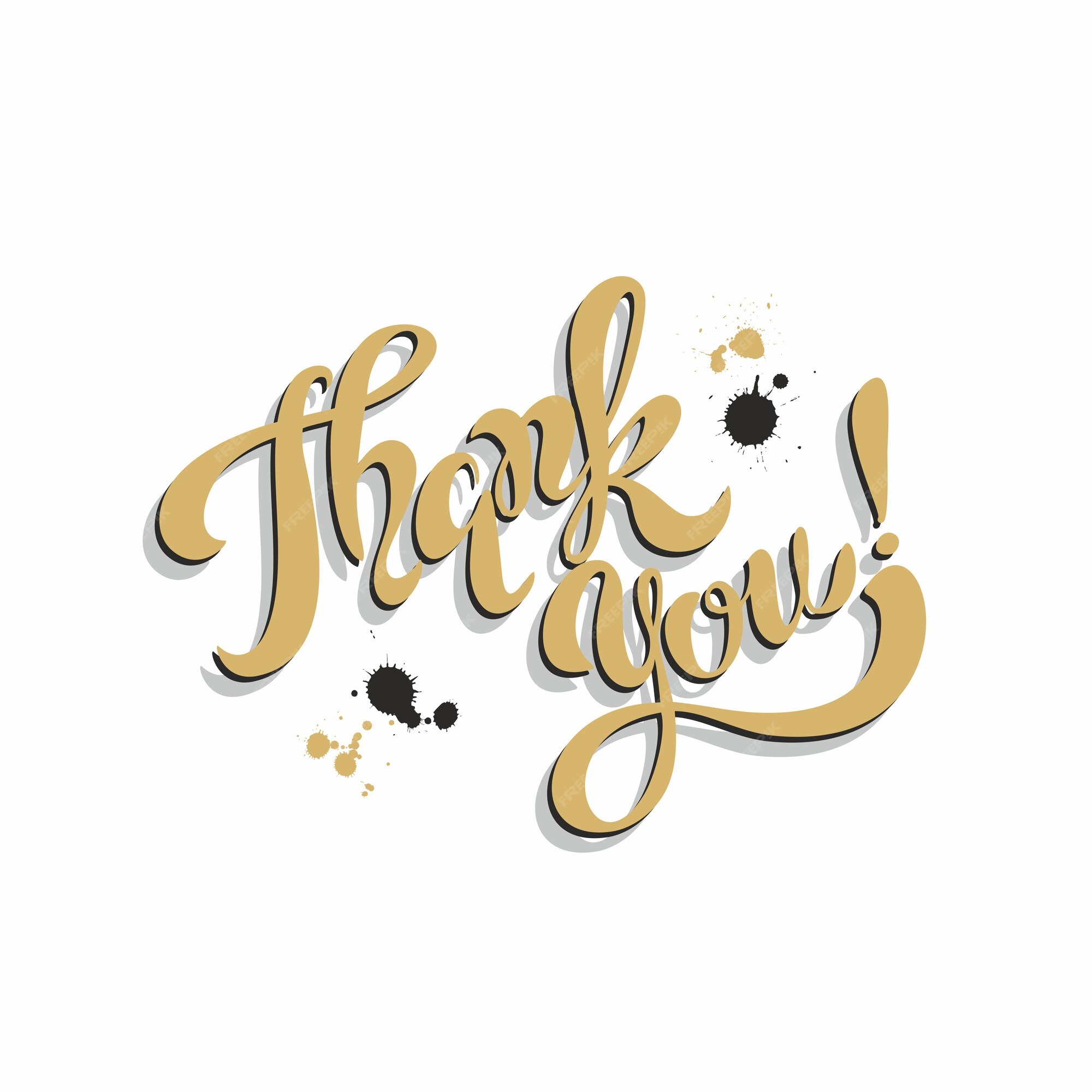 Premium Vector | Thank you.