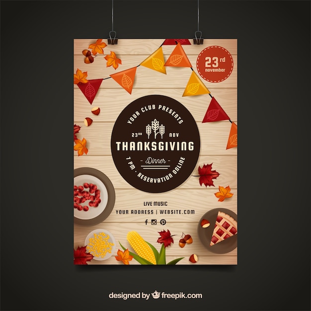 Thanksgiving club poster