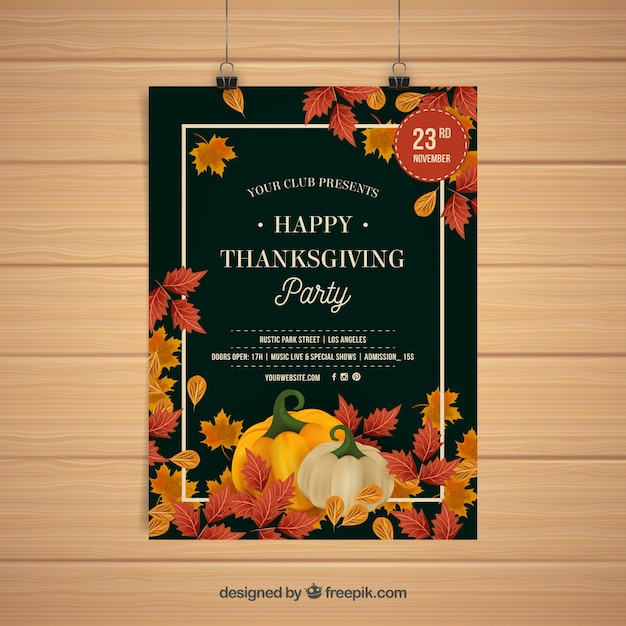 Thanksgiving day posters in vintage style Vector | Free Download