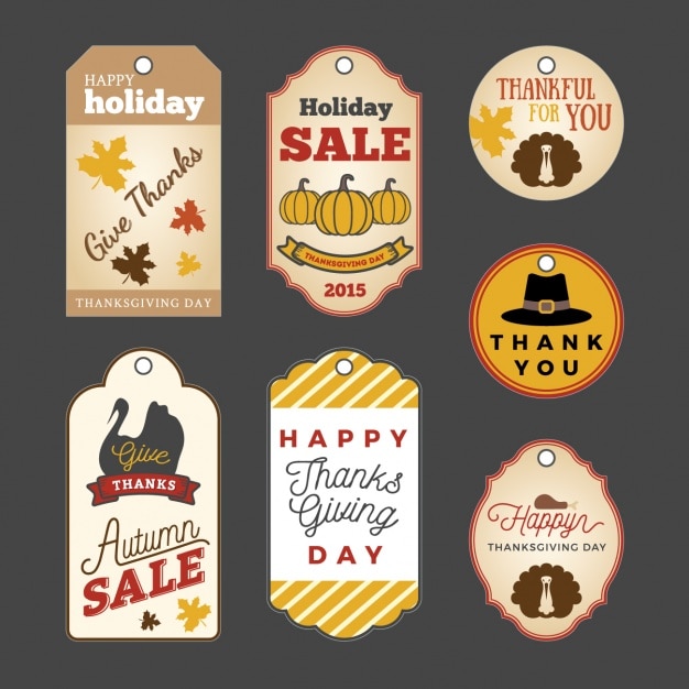 Thanksgiving labels collection