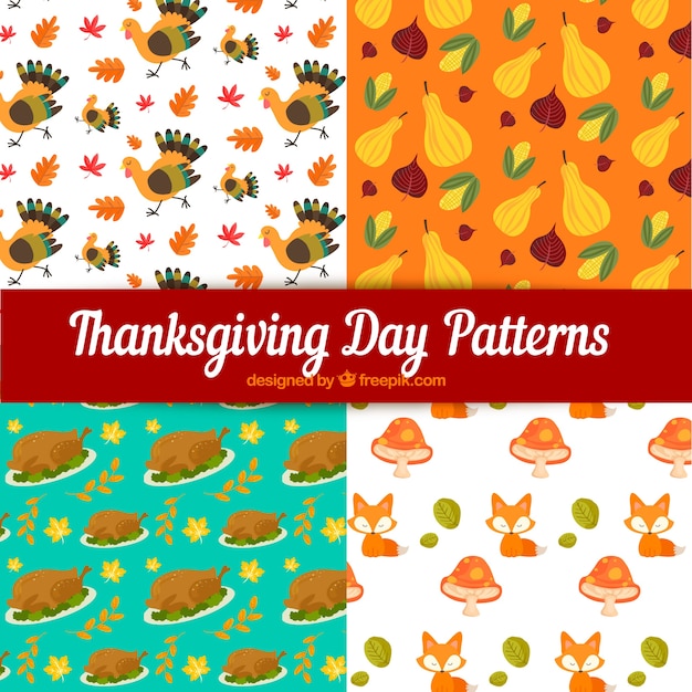 Thanksgiving patterns set