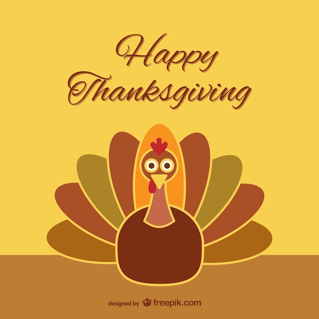 Download Thanksgiving turkey cartoon Vector | Free Download