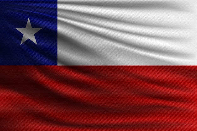 チリの国旗 プレミアムベクター