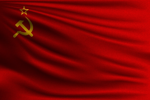ソビエト連邦の国旗 プレミアムベクター