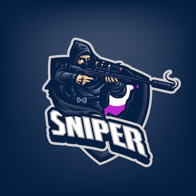 Premium Vector | This the sniper mascot logo. this logo can use for ...