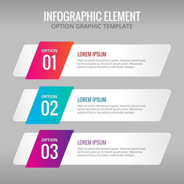 Download Three banners with colors for infographics Vector | Free ...