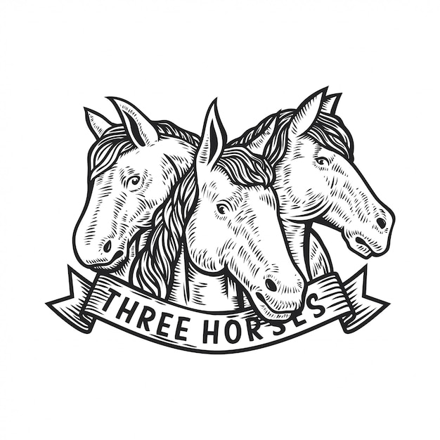 Download Free Three Horses Logo Vector Illustration Premium Vector Use our free logo maker to create a logo and build your brand. Put your logo on business cards, promotional products, or your website for brand visibility.