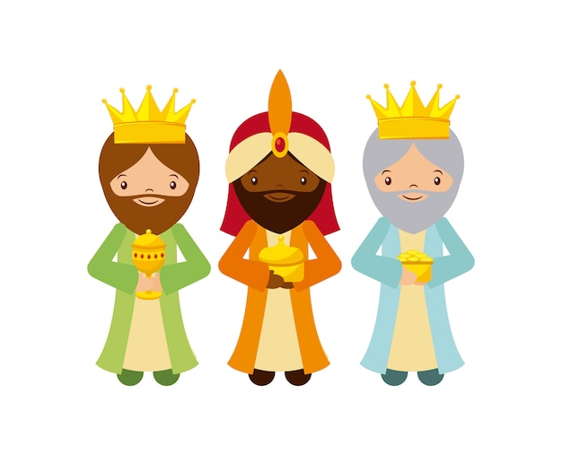 Premium Vector | Three wise men design