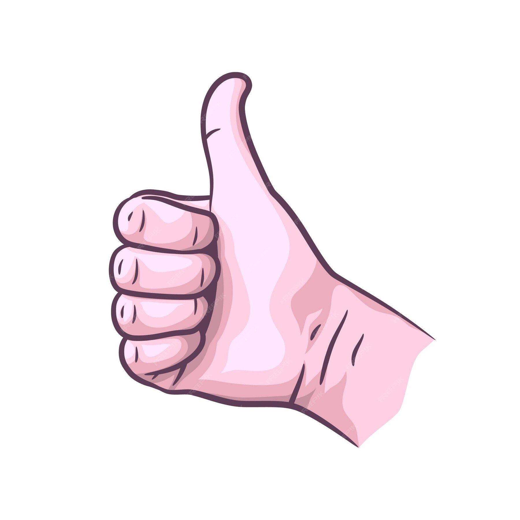 Premium Vector Thumb Up Hand Gesture Vector Illustration Hands