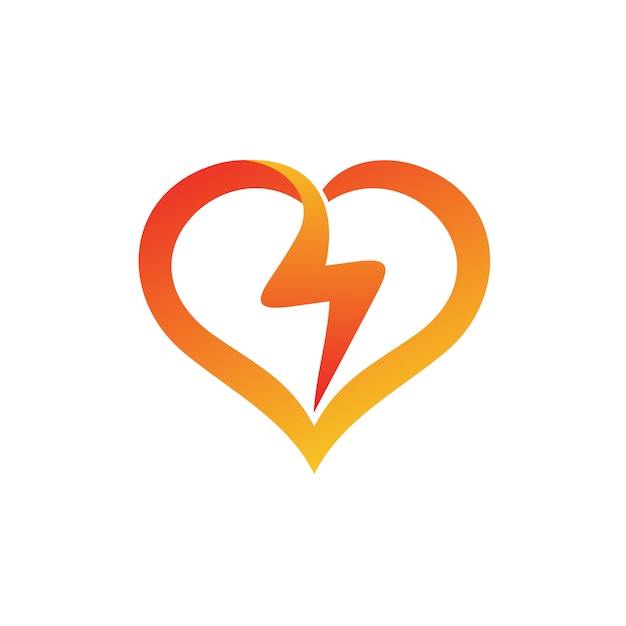 Download Free Thunder In Love Shape Logo Vector Premium Vector Use our free logo maker to create a logo and build your brand. Put your logo on business cards, promotional products, or your website for brand visibility.