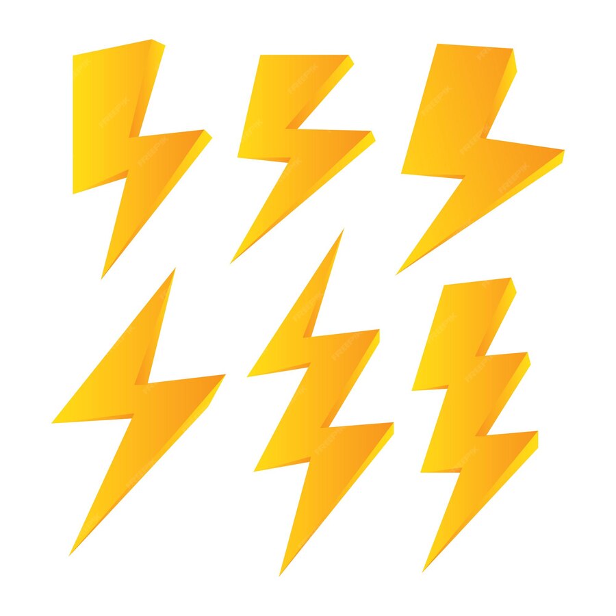 Premium Vector | Thunder symbol