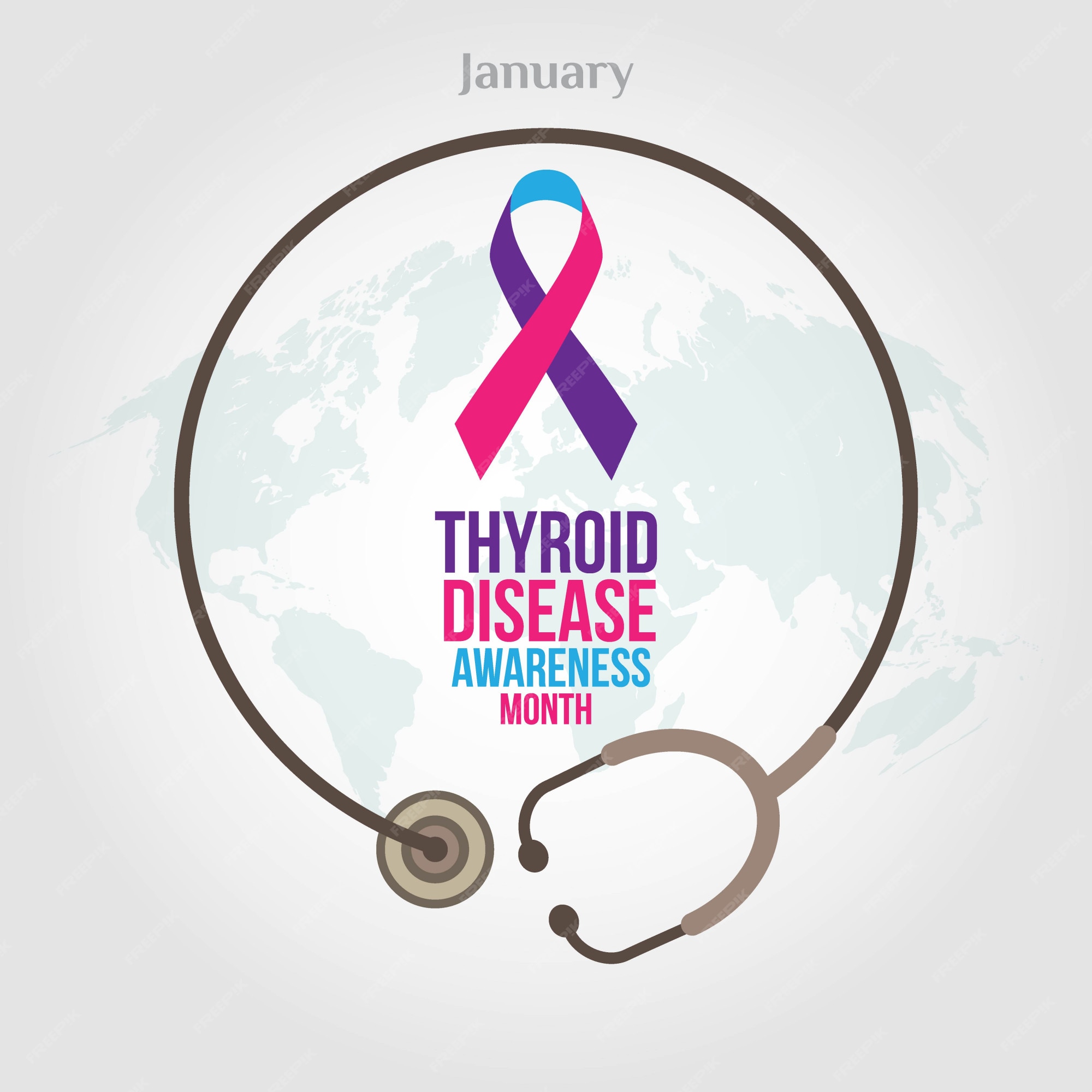 Premium Vector Thyroid disease awareness month