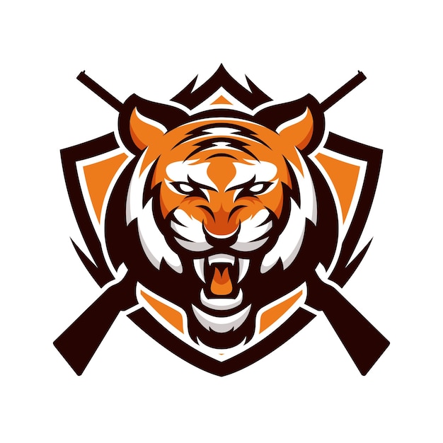 Premium Vector | Tiger animal sport mascot head logo vector