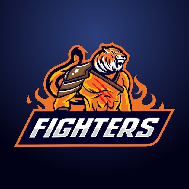Download Free Tiger Fighter Mascot Logo Premium Vector Use our free logo maker to create a logo and build your brand. Put your logo on business cards, promotional products, or your website for brand visibility.