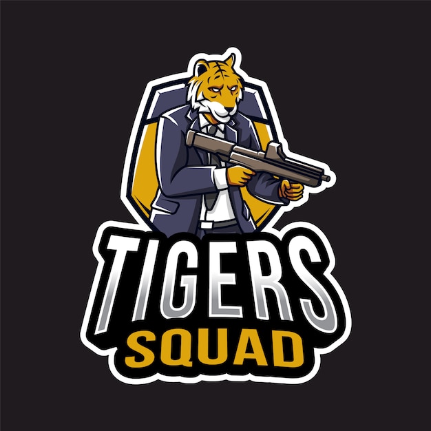 Premium Vector | Tiger gang esport logo