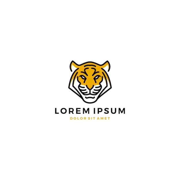 Download Free Tiger Head Line Logo Premium Vector Use our free logo maker to create a logo and build your brand. Put your logo on business cards, promotional products, or your website for brand visibility.