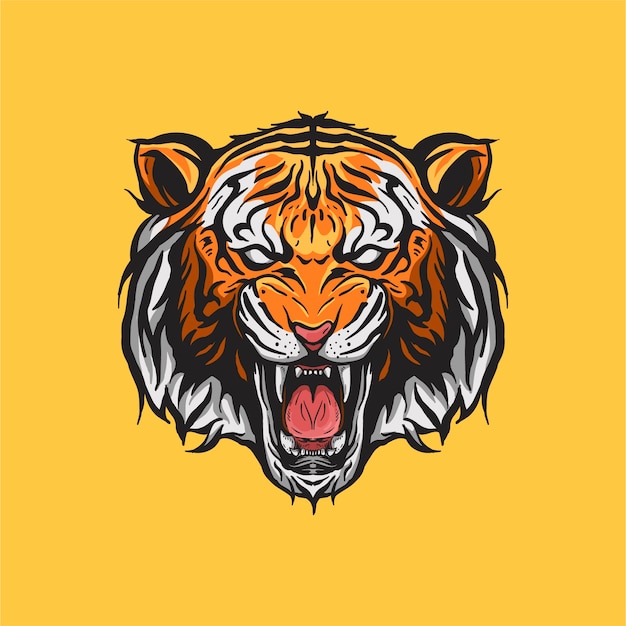 Download Free Tiger Head Mascot Logo Premium Vector Use our free logo maker to create a logo and build your brand. Put your logo on business cards, promotional products, or your website for brand visibility.