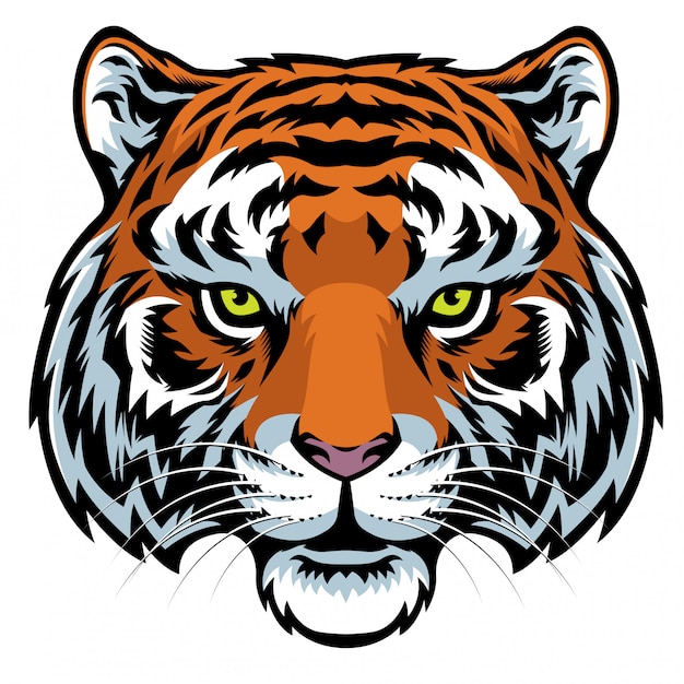 Premium Vector | Tiger head mascot logo