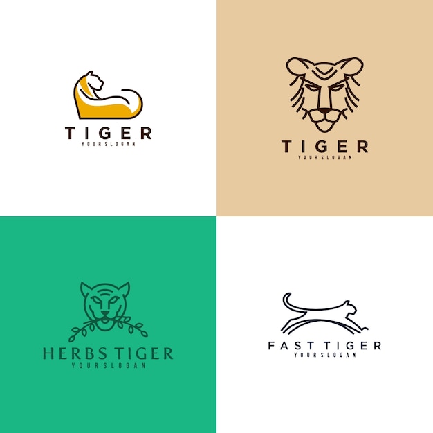 Premium Vector | Tiger logo design