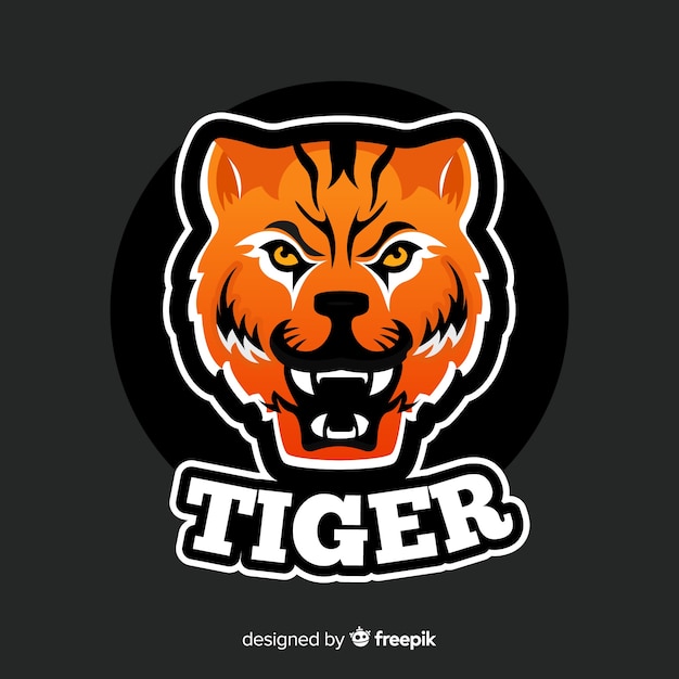 Free Vector | Tiger logo