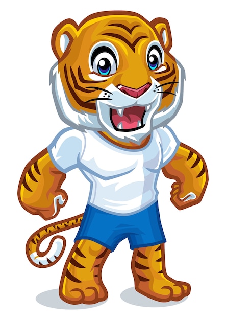 Premium Vector | Tiger mascot design