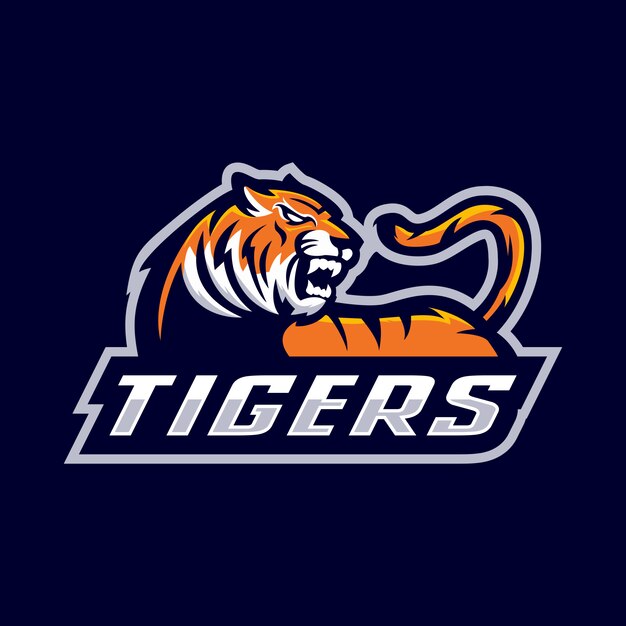 Tiger mascot logo | Premium Vector