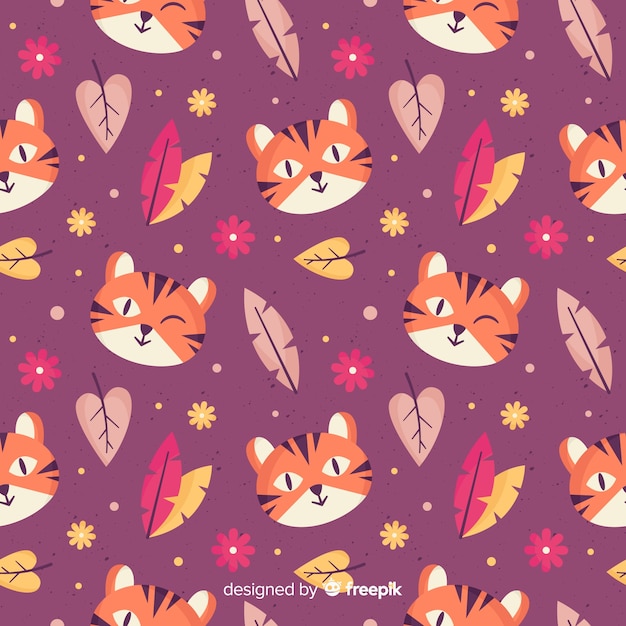 Free Vector Tiger Pattern   Tiger Pattern 23 2147997235 