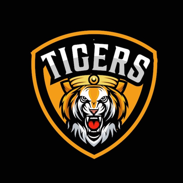 Premium Vector Tiger And Shield Mascot Logo