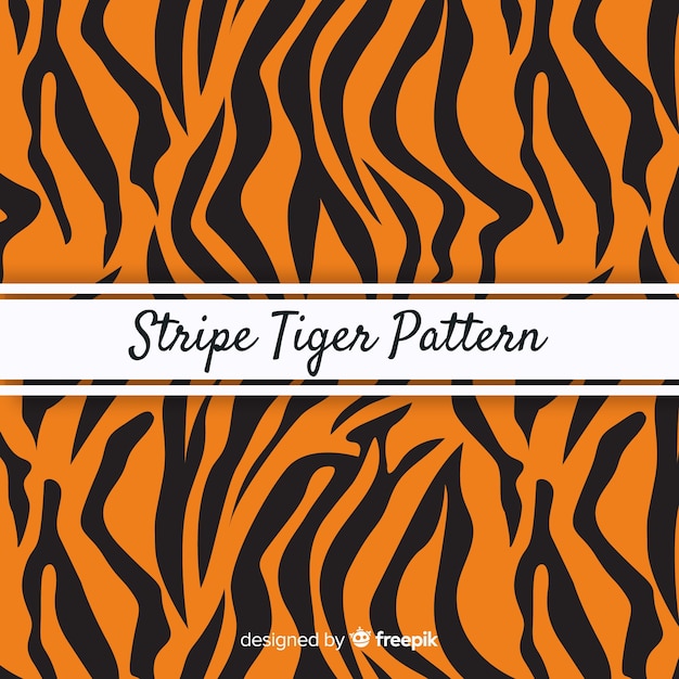 Download Tiger stripes pattern | Free Vector