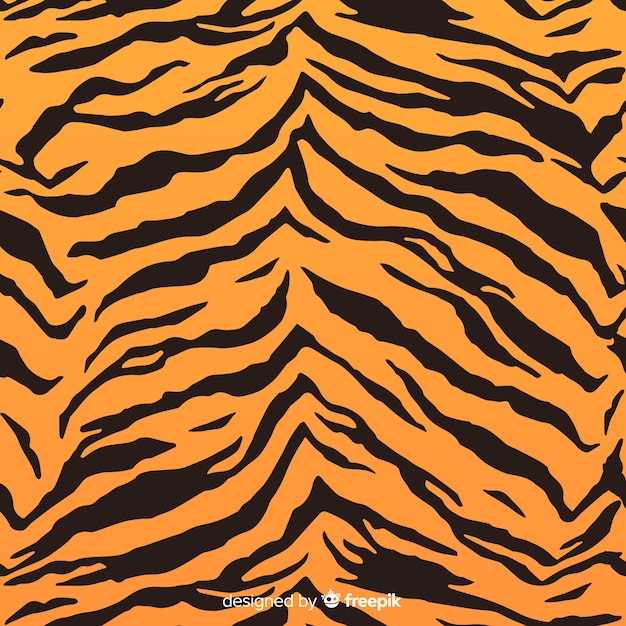 Premium Vector | Tiger stripes pattern