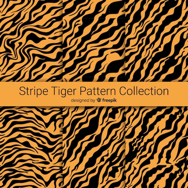 Download Tiger stripes pattern | Free Vector