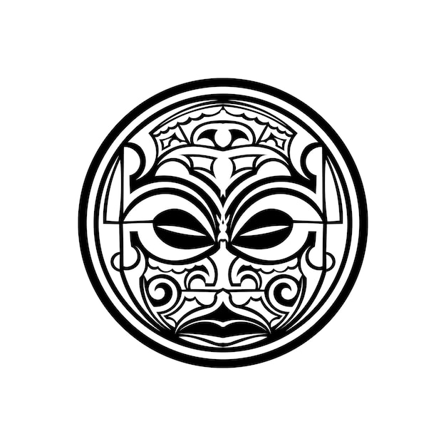 Premium Vector | Tiki is human-like figure that represents polynesian ...