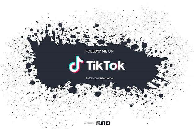 Free Vector Tiktok Background With Paint Splash