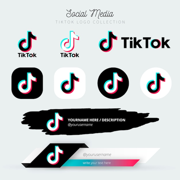 Download Free Tiktok Logo And Lower Third Collection Free Vector Use our free logo maker to create a logo and build your brand. Put your logo on business cards, promotional products, or your website for brand visibility.