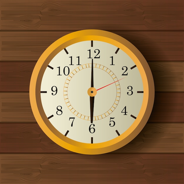 Download Time clock vintage design | Free Vector
