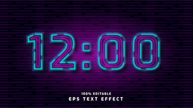 neon lights text photoshop style download