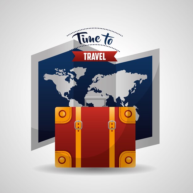 Premium Vector | Time to travel map