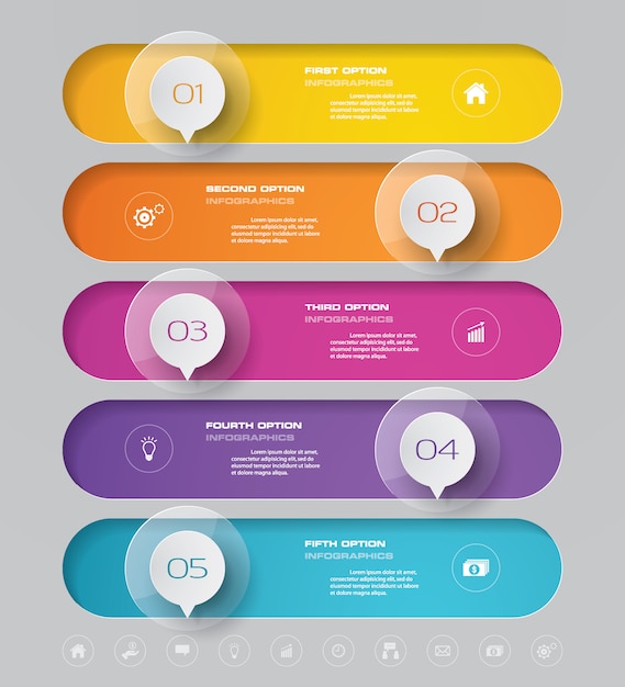 Timeline chart infographic element. Premium Vector
