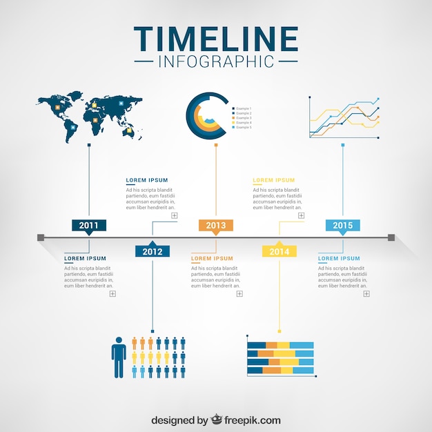 history timeline template psd