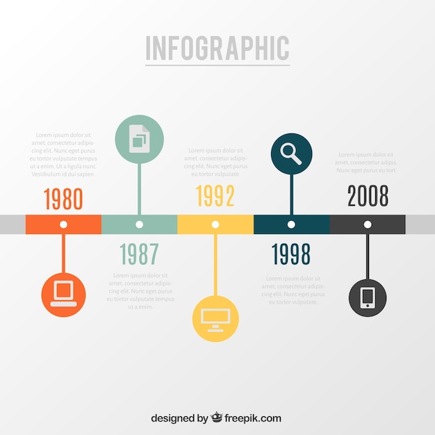 Timeline Graphic Template from image.freepik.com