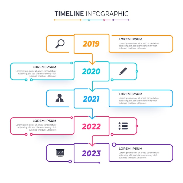 Premium Vector | Timeline infographics template milestone or process ...