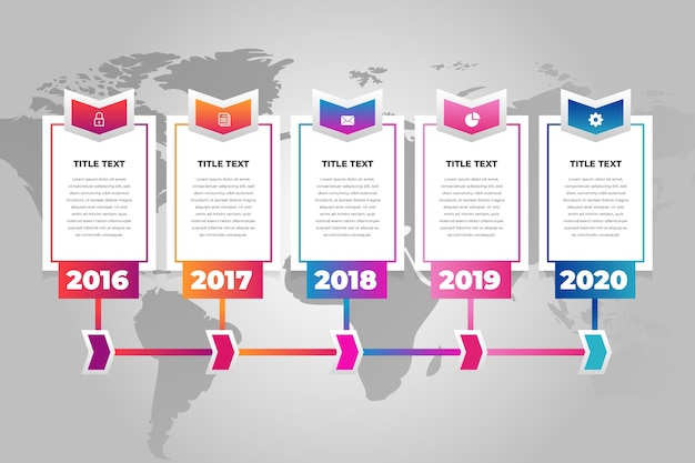 free timeline infographic template psd