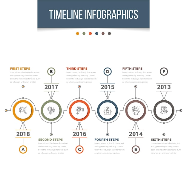 Premium Vector | Timeline infographics