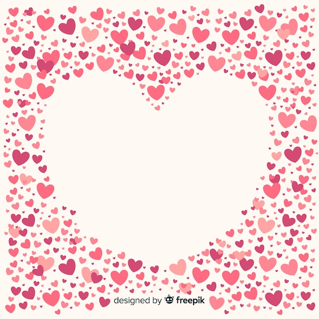 Tiny hearts background | Free Vector