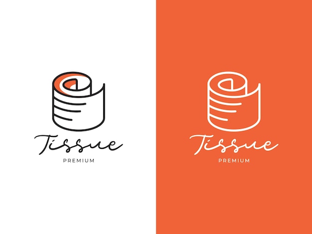 Premium Vector | Tissue premium logo design concept