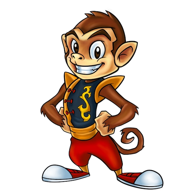 Premium Vector Titi Monkey Mascot Design